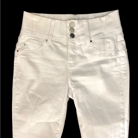 LAURIE FELT SILKY CURVE SKINNY WHITE JEANS WITH VITAL STRETCH TECHNOLOGY XXS - Picture 14 of 16